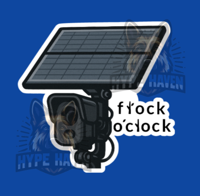 Flock O'Clock Die Cut Sticker