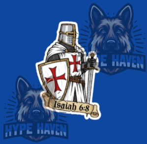 Isaiah 6:8 Die Cut Sticker