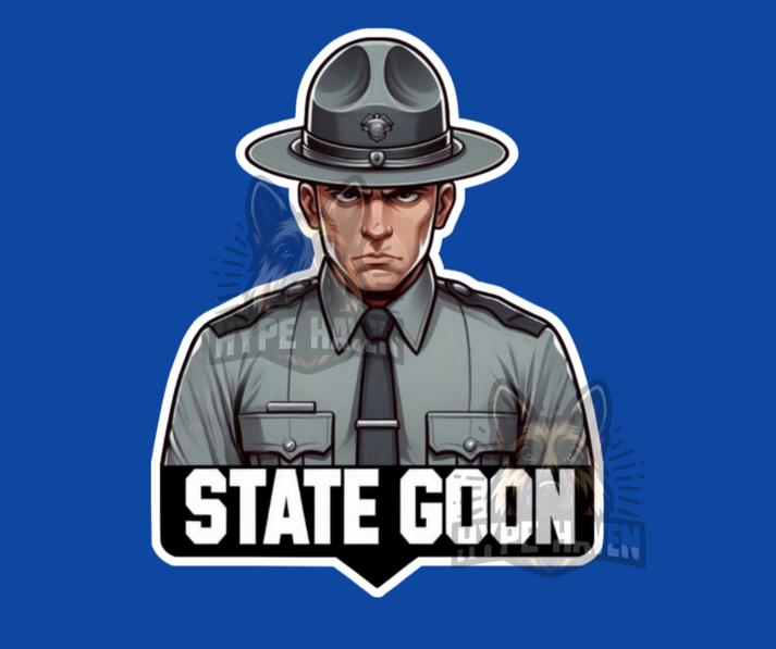 State Goon Die Cut Sticker – Hype Haven Stickers